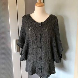 Flying Tomato Kimono Sleeve Knit Cardigan Sweater